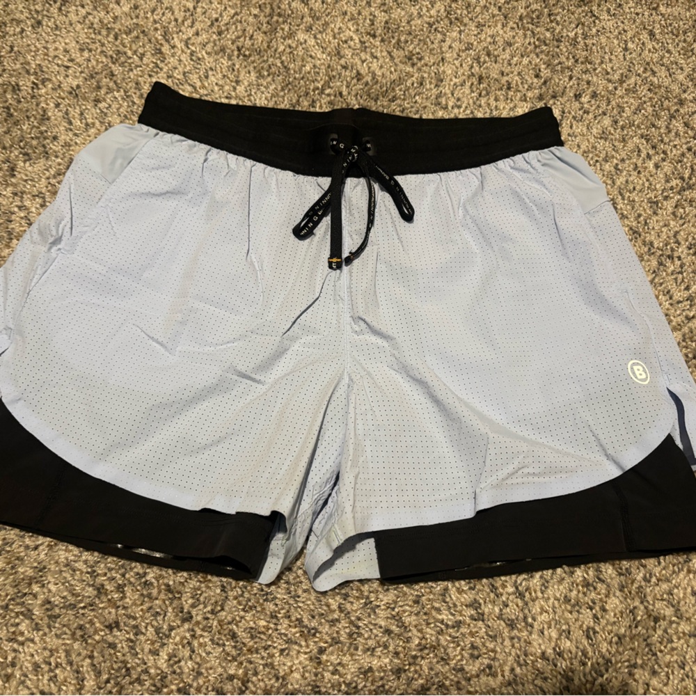 Bandit Running Company Light Blue 4 in Running Shorts